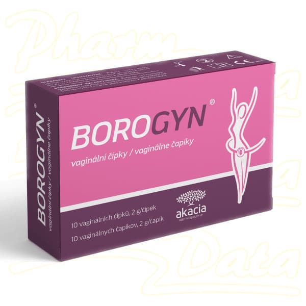 Obrázek produktu Borogyn vaginální čípky 2g 10 ks čípků