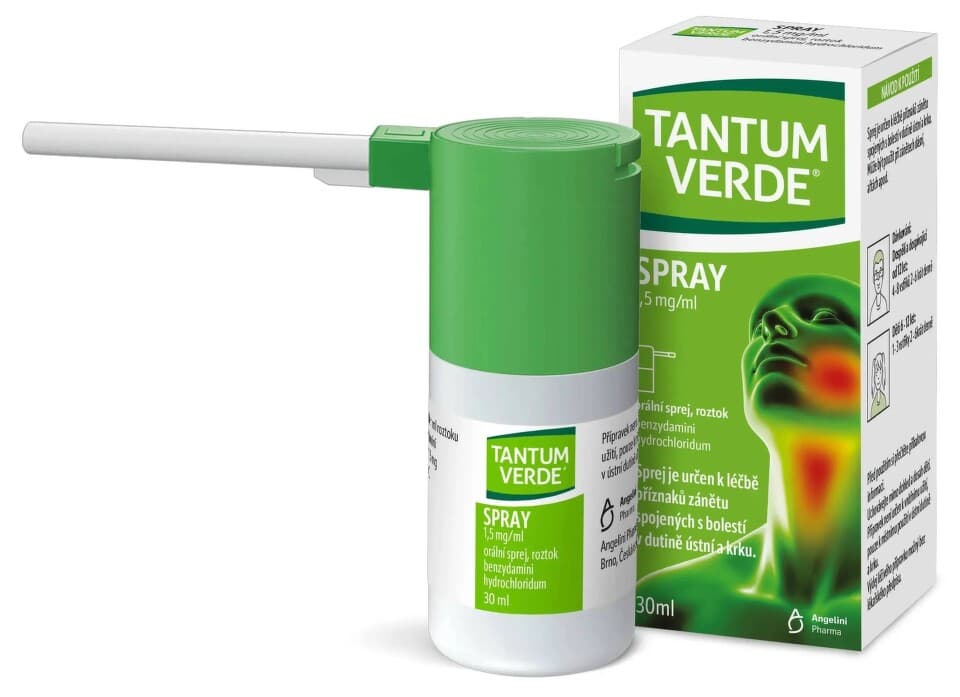 Obrázek produktu TANTUM VERDE SPRAY 1,5MG/ML orální podání sprej, roztok 30ML