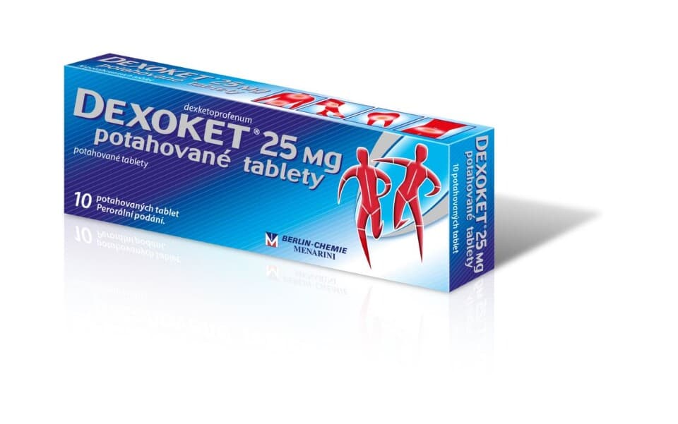 DEXOKET 25 mg potahované tablety 10 ks