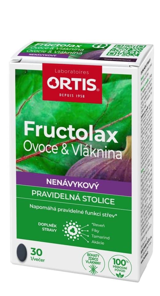 Fructolax Ovoce & Vláknina tablety 30 ks