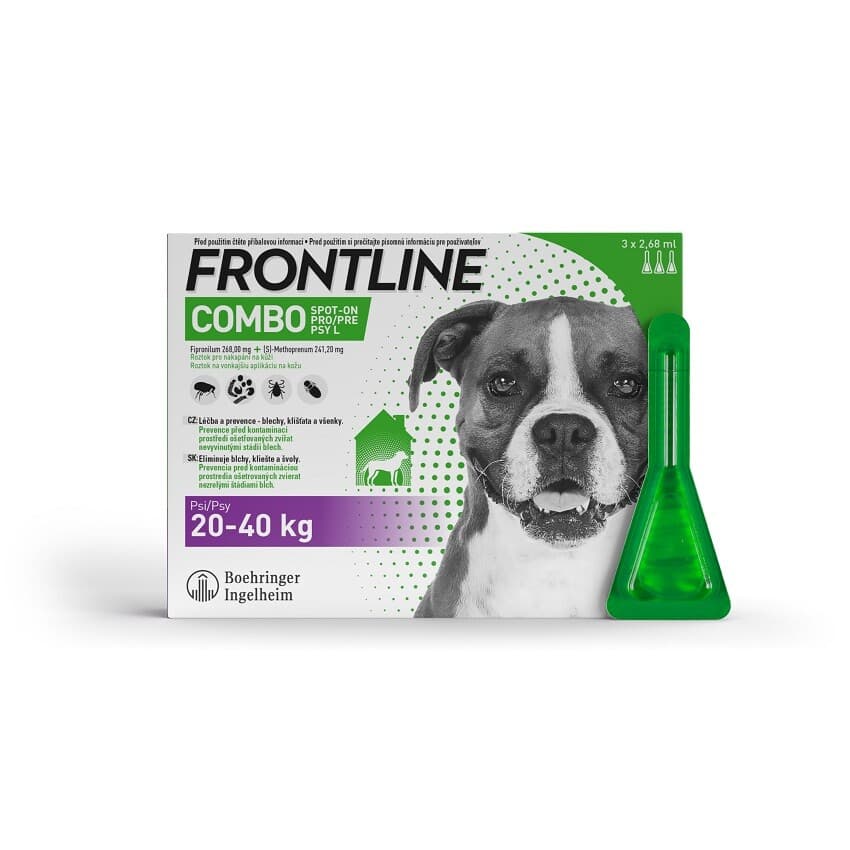 Frontline Combo Spot on Dog 20 - 40 kg pipeta 3 x 2.68 ml