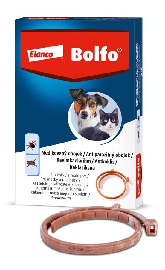 Bolfo 1.234 g obojek pro kočky a malé psy 38 cm