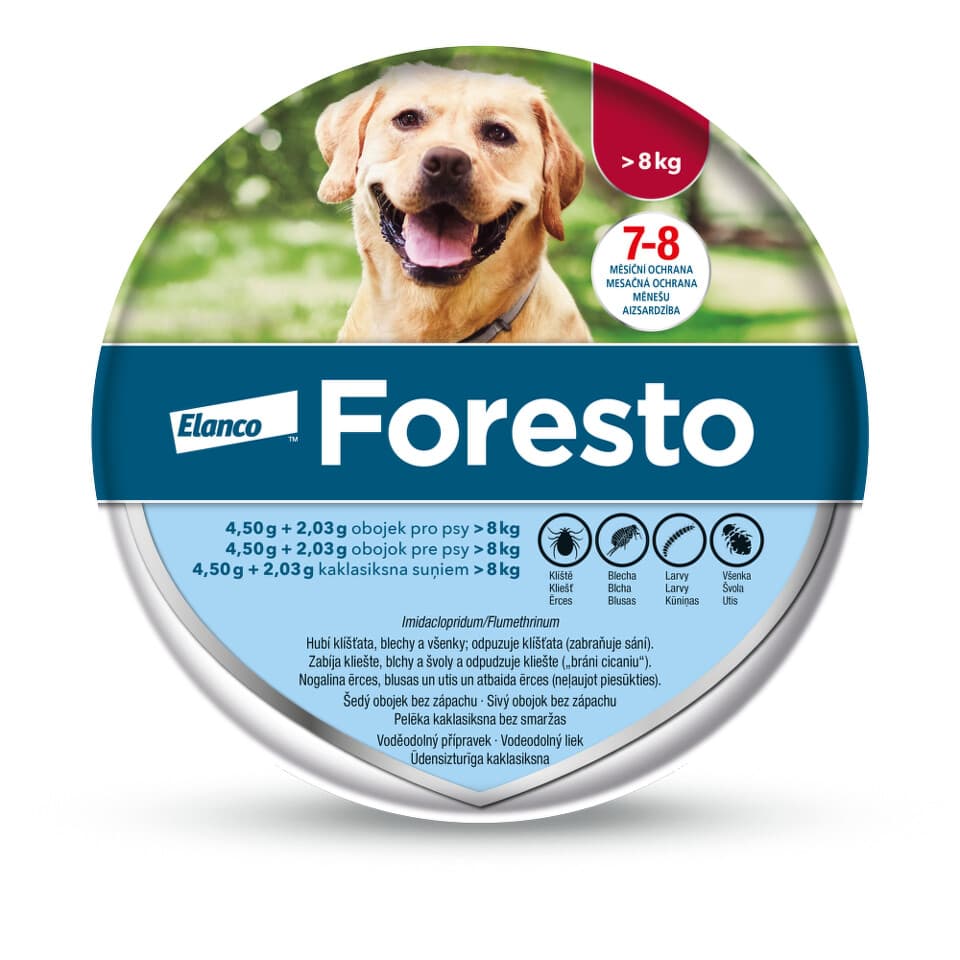 Foresto 4.50 g+2.03 g obojek pro psy nad 8 kg 70 cm