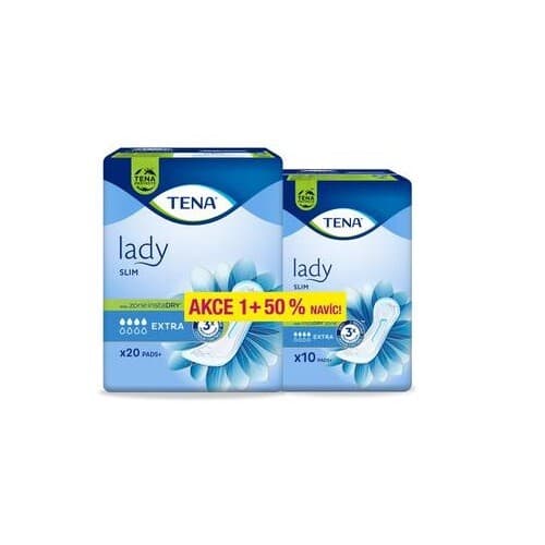 TENA Lady Slim Extra + 50 % ink.vložky 30 ks