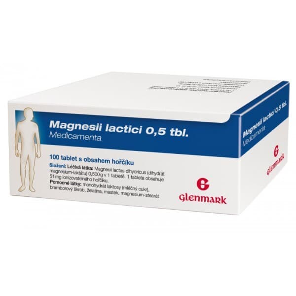 Magnesii Lactici 0,5g Medicamenta neobalené tablety 100