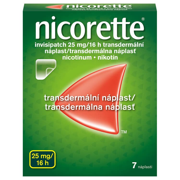 Nicorette Invisipatch 25 mg/16h transdermální náplasti 7 ks