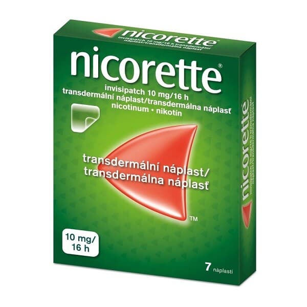 Nicorette Invisipatch 10 mg/16 h transdermální náplasti 7 ks