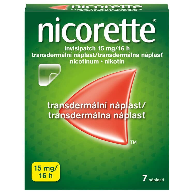 Nicorette Invisipatch 15 mg/16 h transdermální náplasti 7 ks