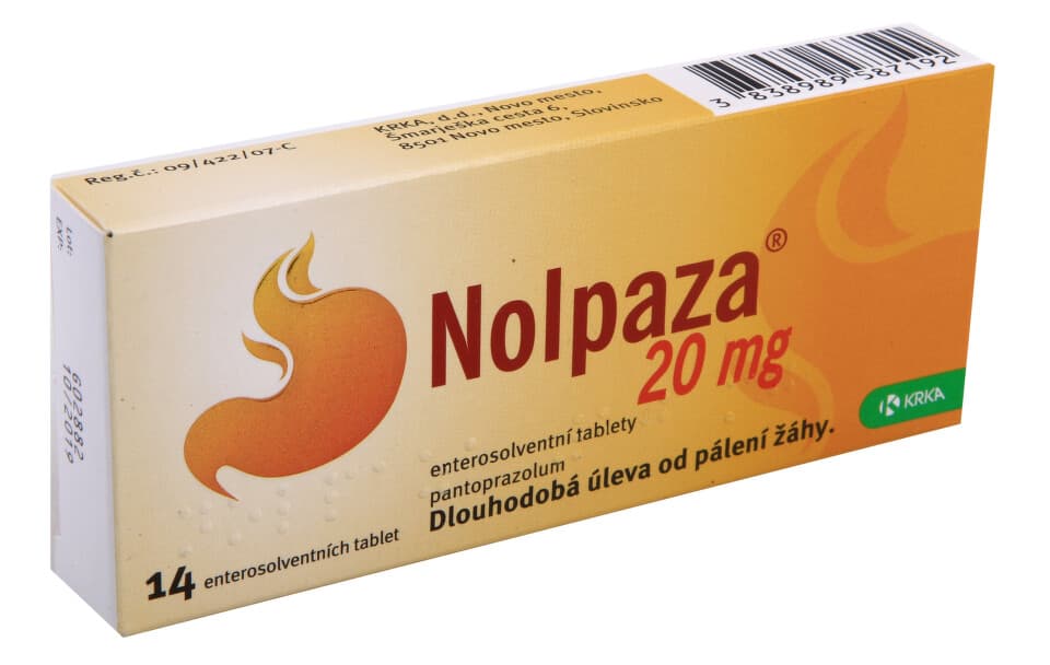 Obrázek produktu Nolpaza 20 mg enterosolventní tableta 14 ks