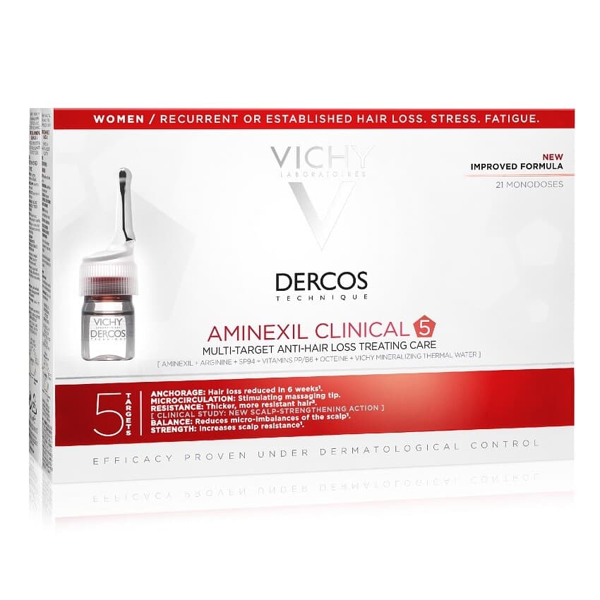 VICHY DERCOS Aminexil Clinical 5 ženy 6ml 21 ks