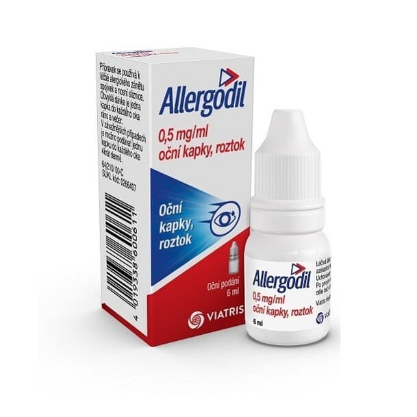 Allergodil 0,5 mg/ml oční kapky 6 ml