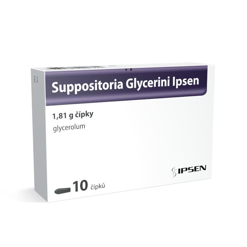 Suppositoria Glycerini Ipsen Glycerinové čípky 1,81 g, 10 ks