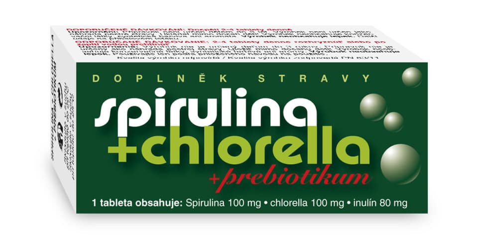 Naturvita Spirulina+Chlorella+Prebiotikum 90 tablet