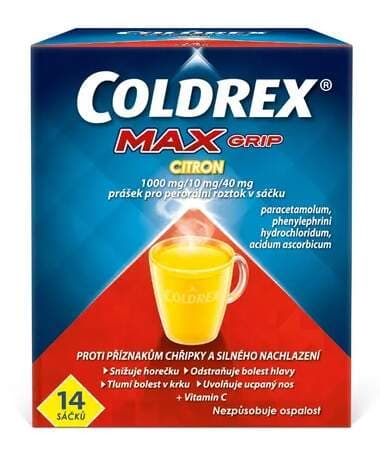 COLDREX MAXGRIP CITRON sáčky 14 ks