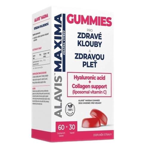 ALAVIS MAXIMA GUMMIES žvýkacích tablet 60 + kapslí 30 vit. C
