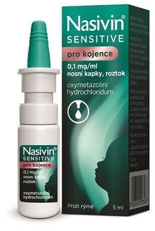 Nasivin Sensitive pro kojence 0,1 mg / ml nosní kapky 5 ml