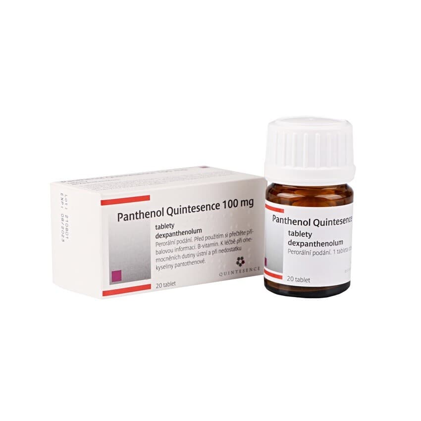Panthenol Quintesence 100 mg tablety 20 ks