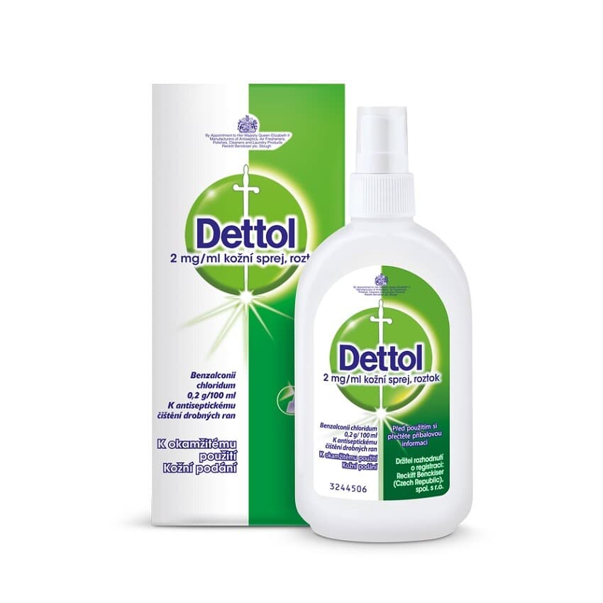 Dettol 2 mg/ml kožní podání sprej, roztok 100 ml