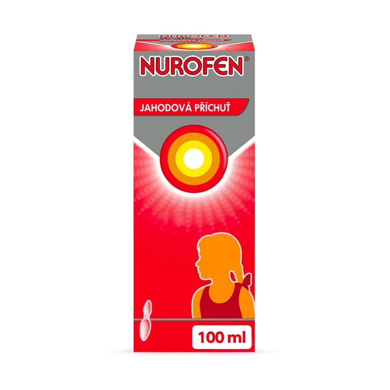 NUROFEN PRO DĚTI JAHODA 40 mg/ml perorální suspenze 100 ml