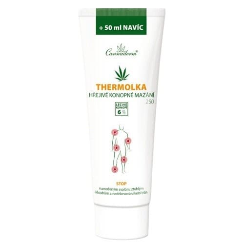 Cannaderm Thermolka hřejivé konopné mazání 250 ml