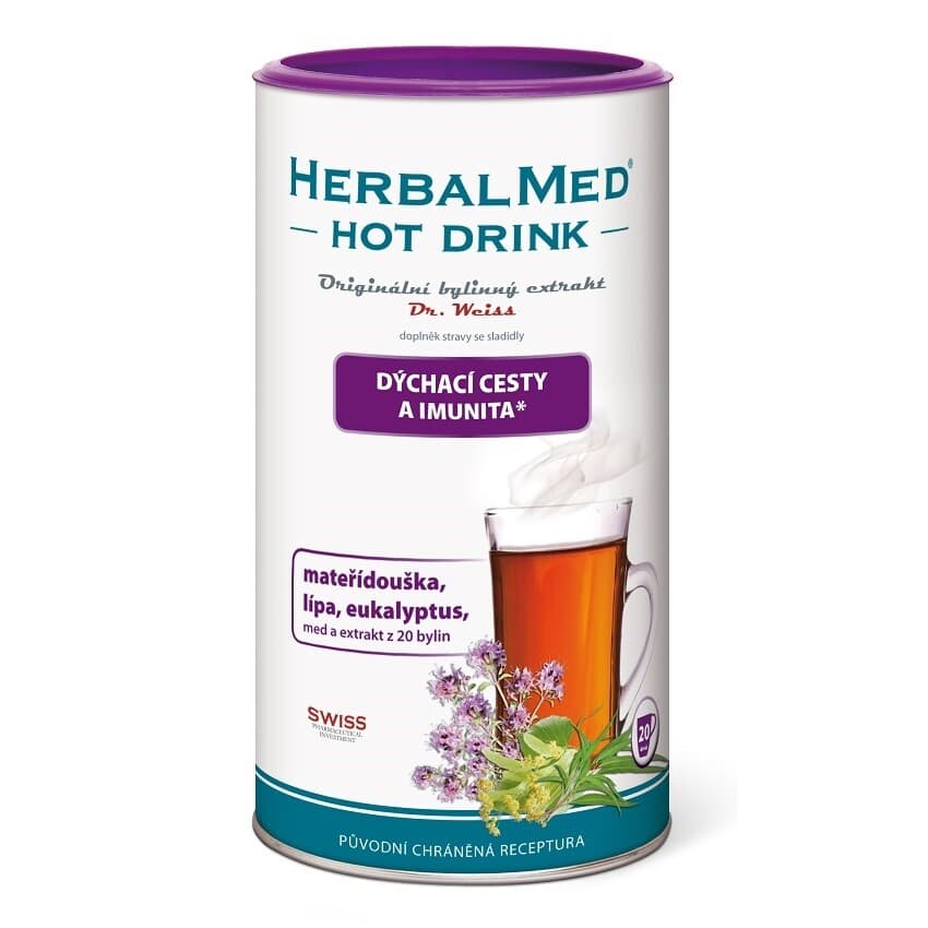HERBALMED HotDrink Dr.Weiss dýchací cesty a imunita 180g