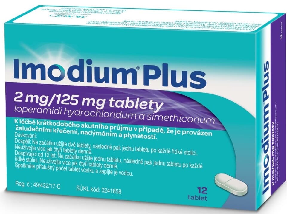 Imodium Plus 2 mg/125 mg 12 tablet