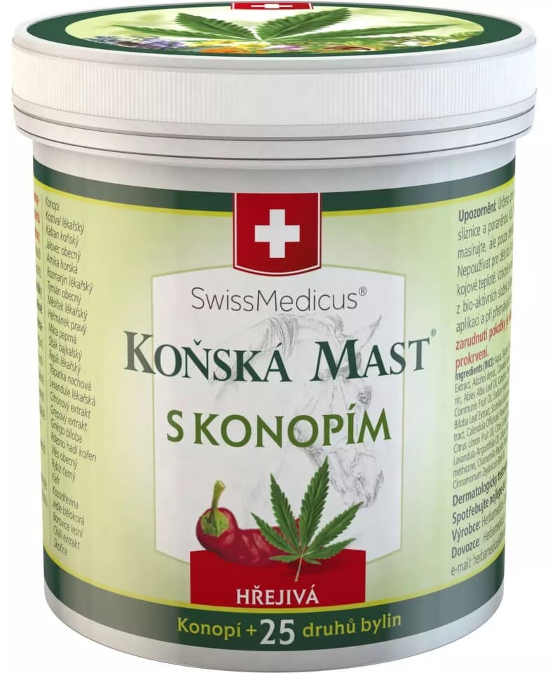 Obrázek produktu Herbamedicus Koňská mast s konopím hřejivá 250 ml