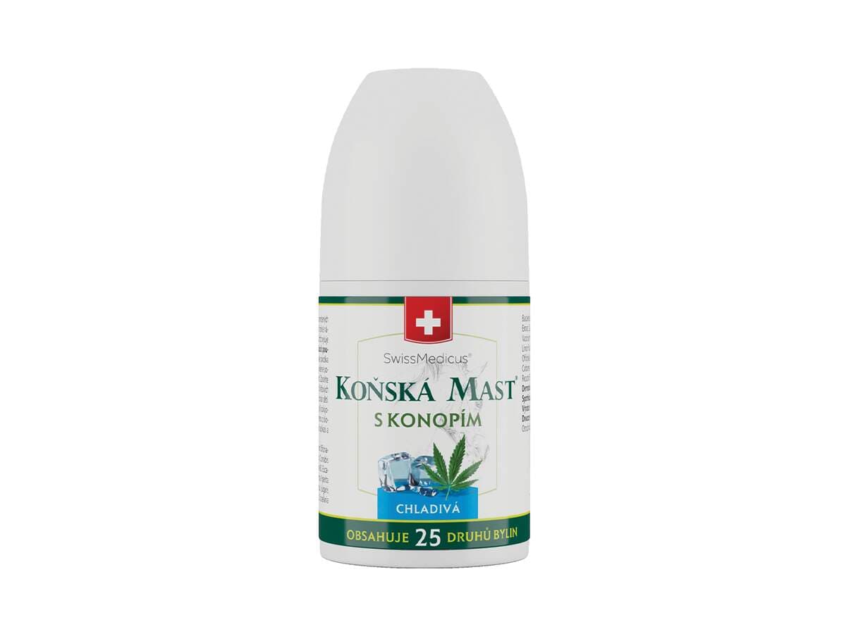 Swissmedicus Koňská mast s konopím chladivá roll on 90 ml