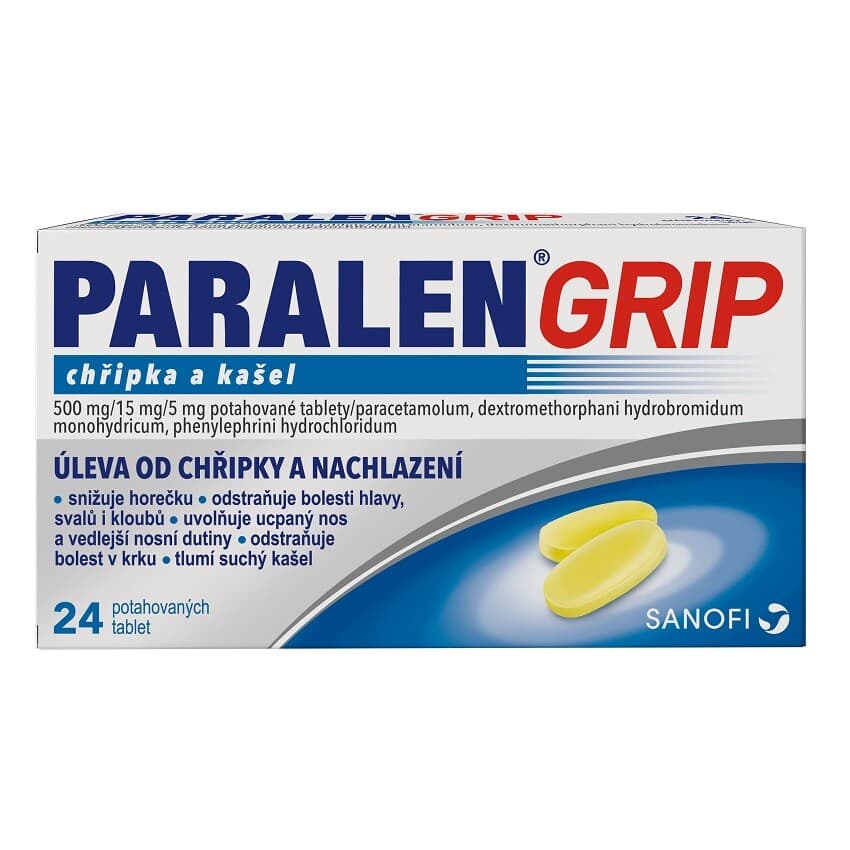 Paralen Grip Chřipka a kašel 24 tablet