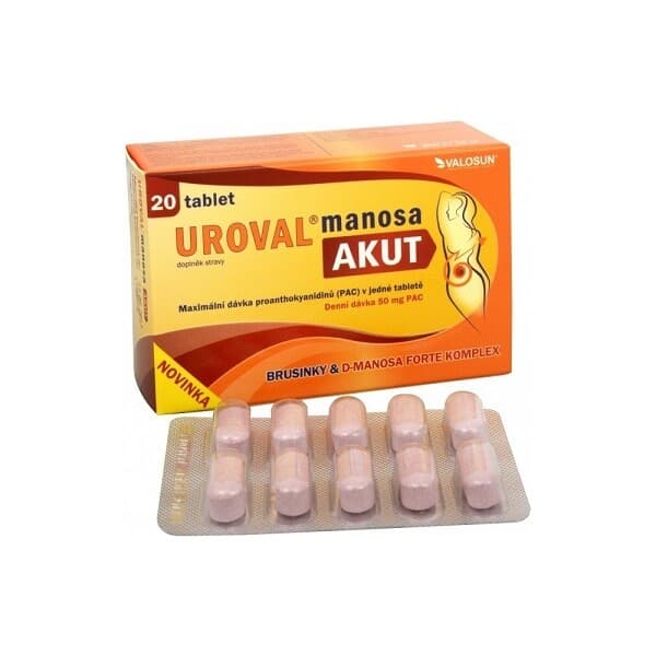 Uroval Manosa AKUT 20 tablet