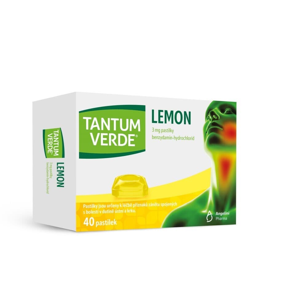 Tantum Verde Lemon 3mg pastilky 40 ks