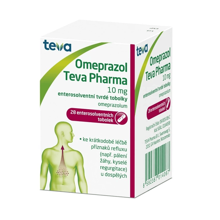 Omeprazol Teva 10 mg 28 tobolek