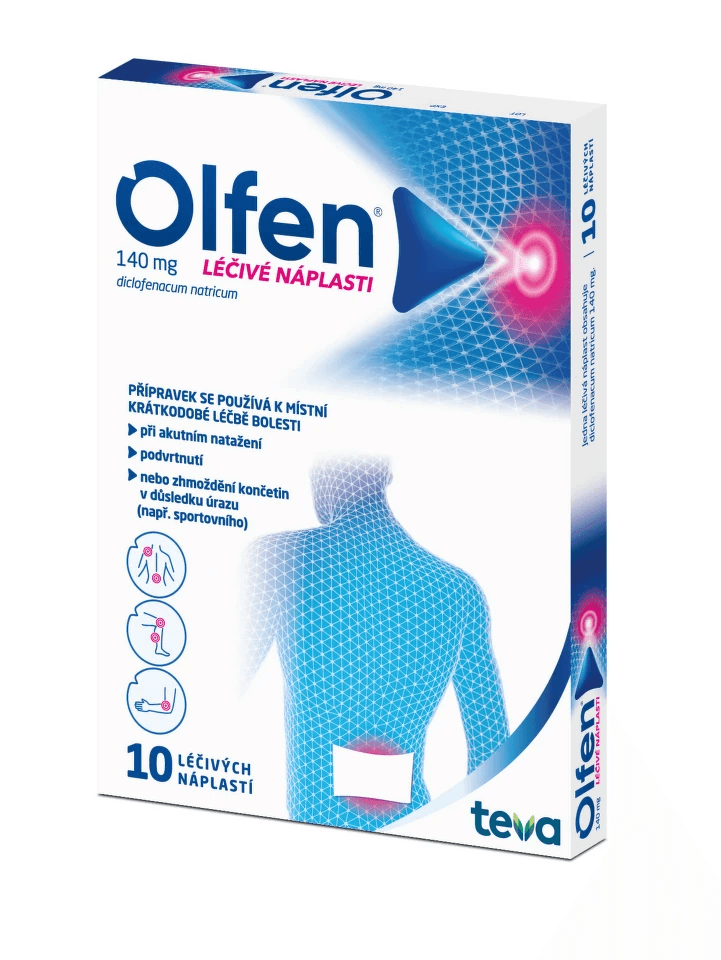 Olfen 140 mg léčivé náplasti 10 ks