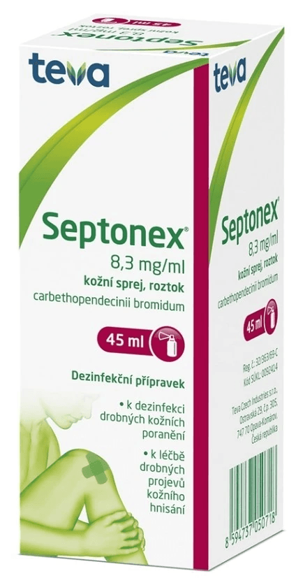 Septonex 8,3 mg/ml kožní sprej 45 ml