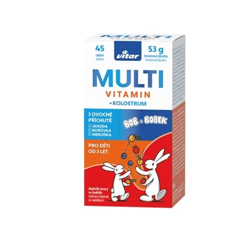 Vitar Kids Multivitamin + Kolostrum 45 tablet
