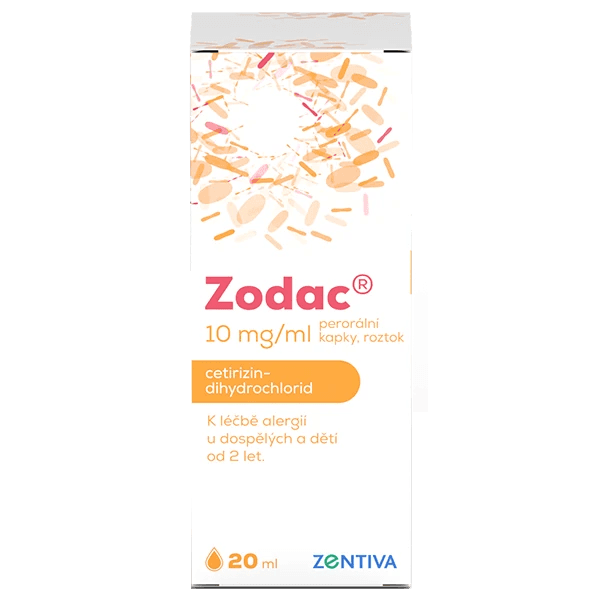 ZODAC 10 mg/ml perorální kapky 20 ml