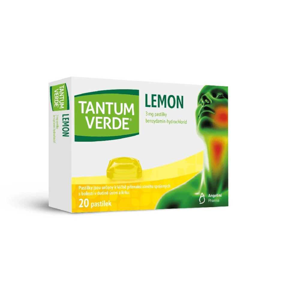 Tantum Verde Lemon 3 mg pastilky 20 ks