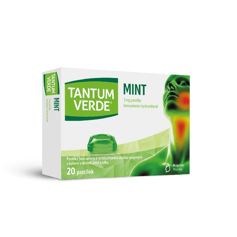 Tantum Verde Mint 3mg pastilky 20 ks