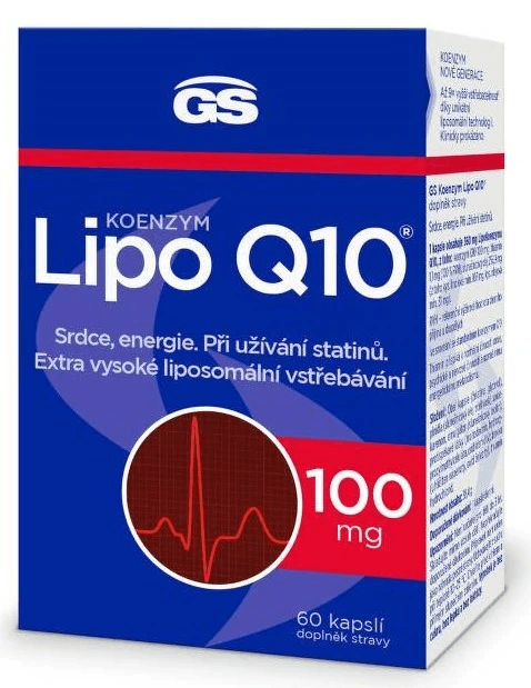 GS Koenzym Lipo Q10 100 mg 60 kapslí