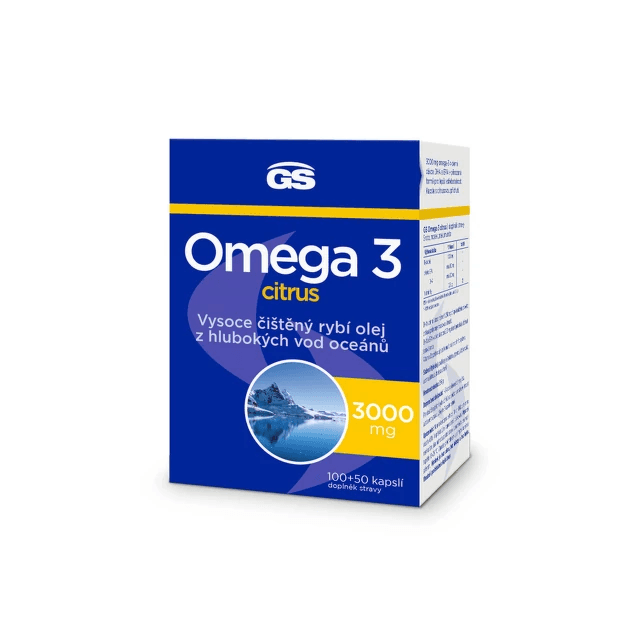 GS Omega 3 Citrus 100+50 kapslí