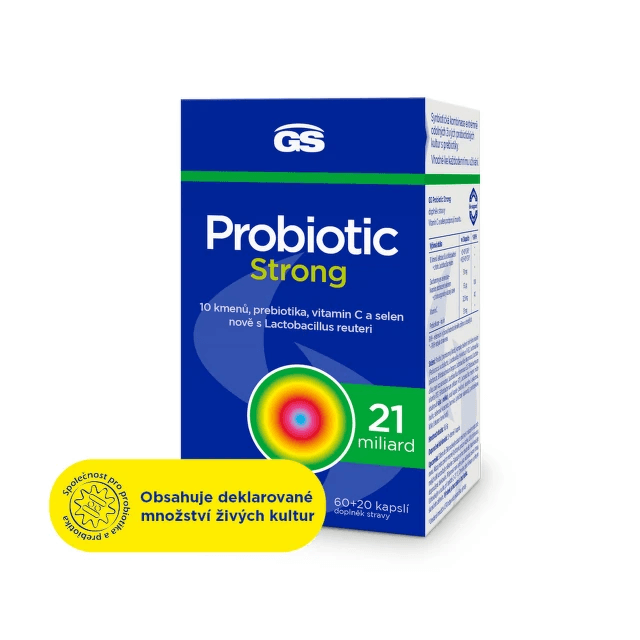 GS Probiotic Strong 60+20 kapslí