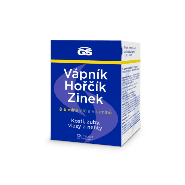 GS Vápník, hořčík, zinek 130 tablet