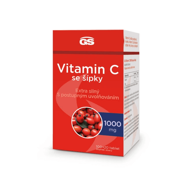 GS Vitamin C 1000 se šípky 100+20 tablet