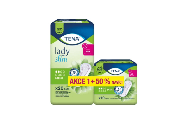 TENA Lady Slim Mini inkontinenční vložky +50% navíc 30ks