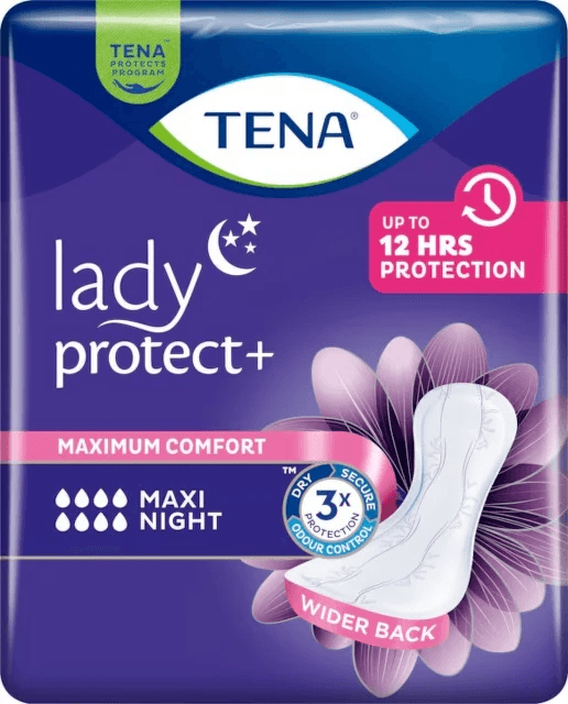 TENA Lady Protect+ Maxi Night inkontinenční vložky 6ks