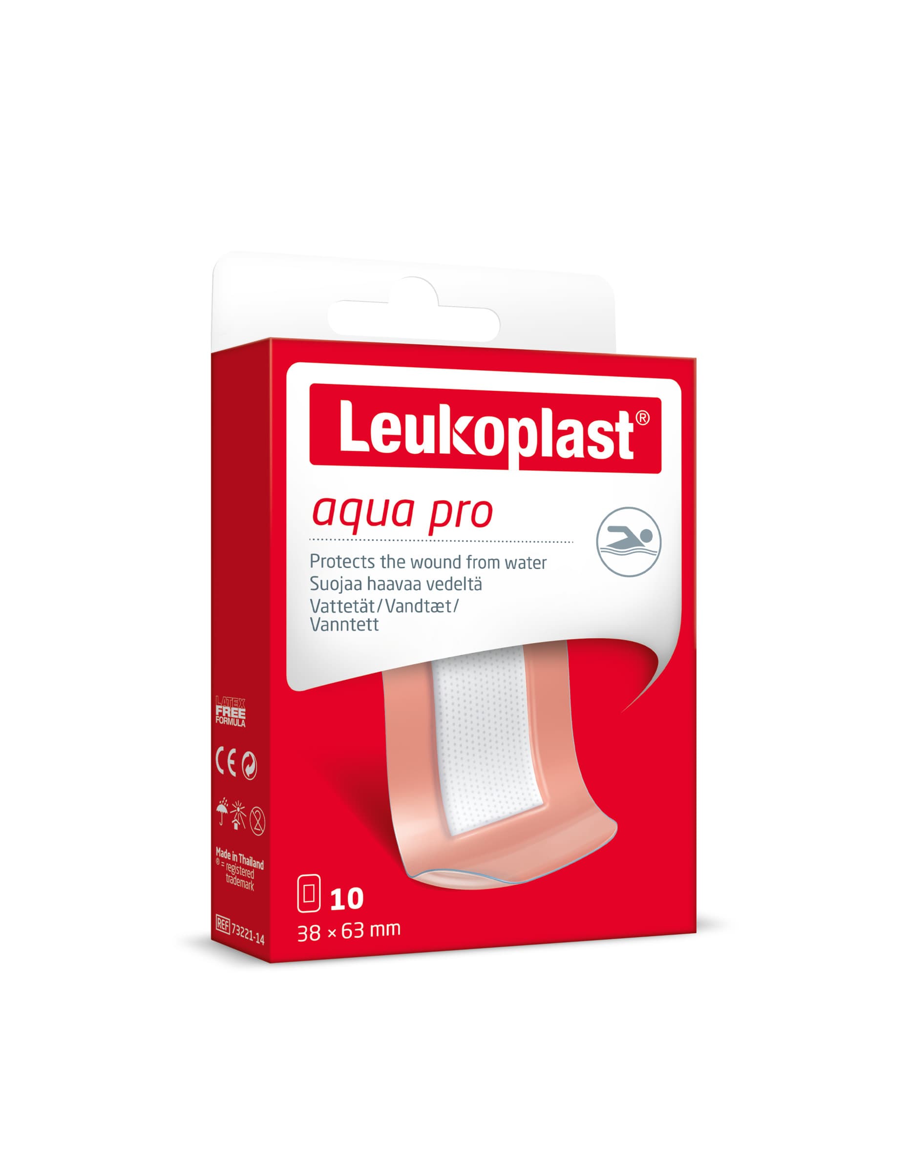 Leukoplast Aqua Pro náplast voděodolná 38x63mm 10ks