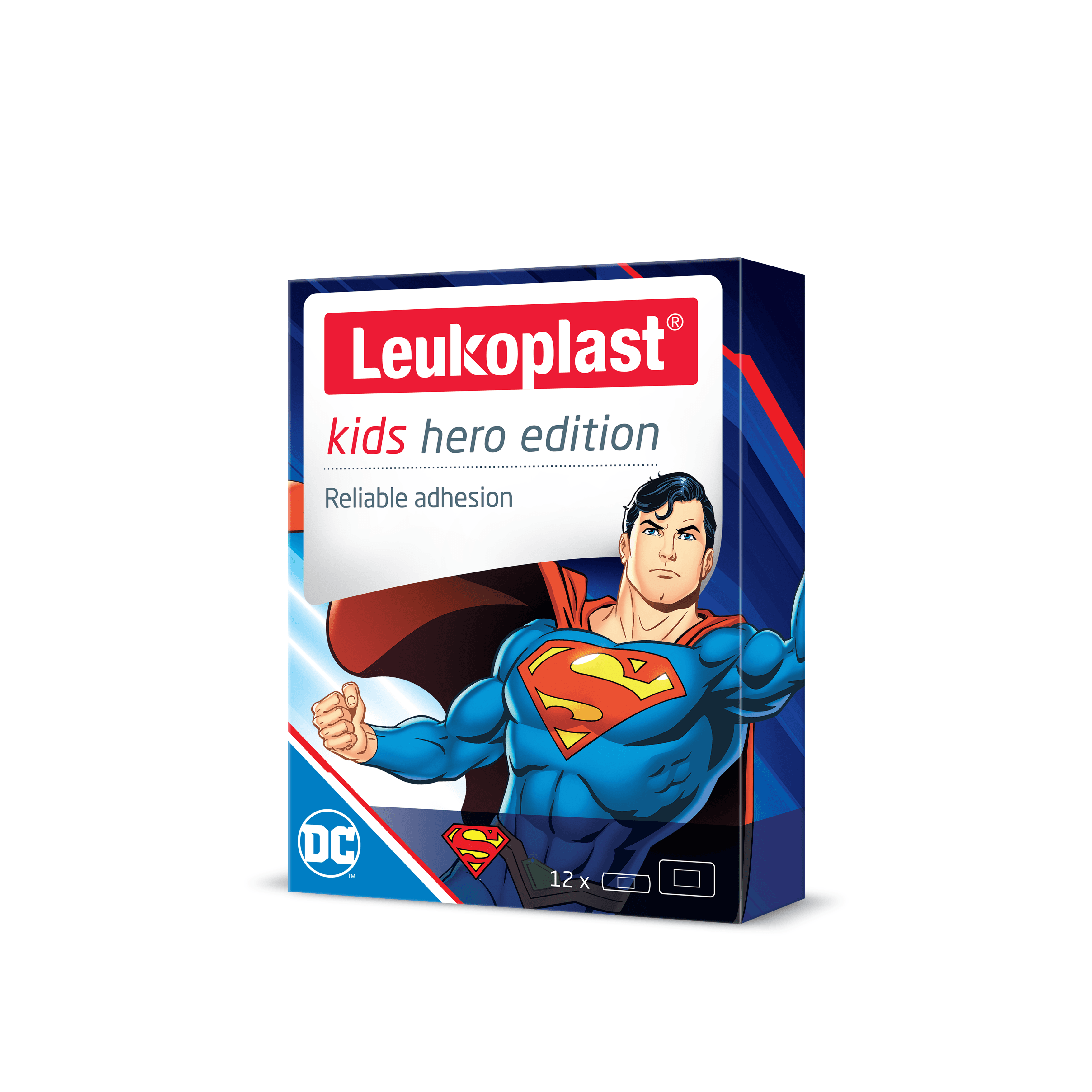 Leukoplast Kids HERO Superman náplast 2 velikosti 12ks
