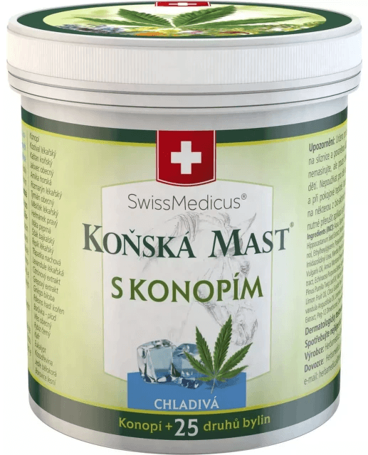 Herbamedicus Koňská mast s konopím chladivá 250ml
