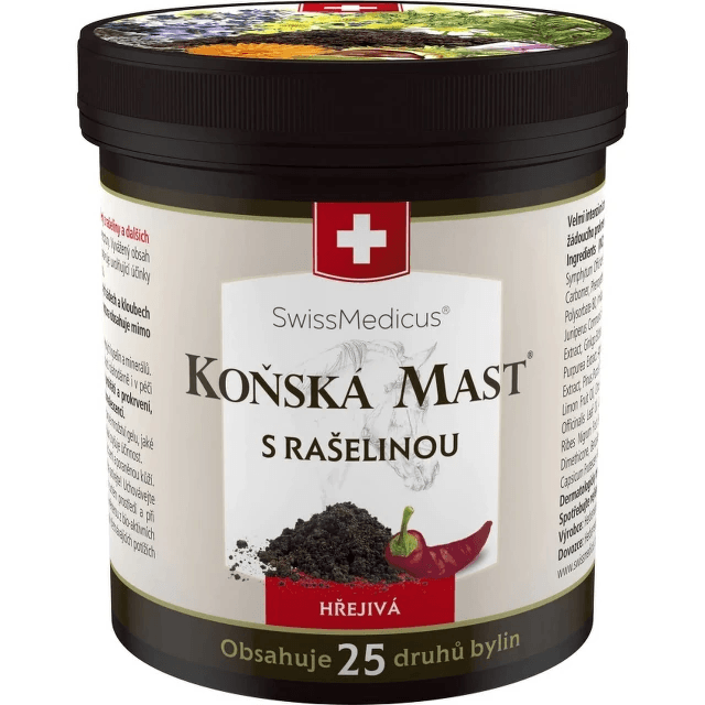 SwissMedicus Koňská mast s rašelinou hřejivá 250 ml