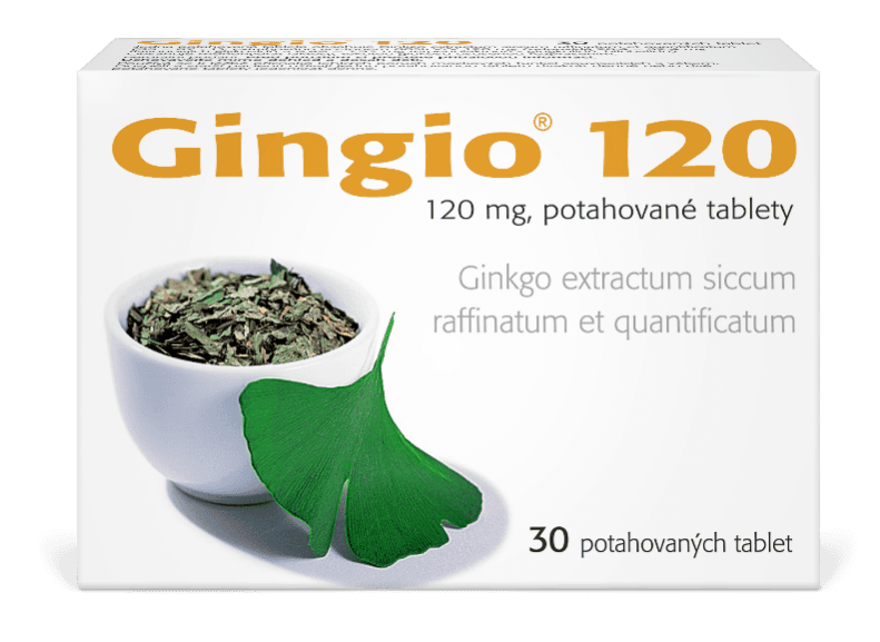 Obrázek produktu Gingio® 120 mg 30 potahovaných tablet